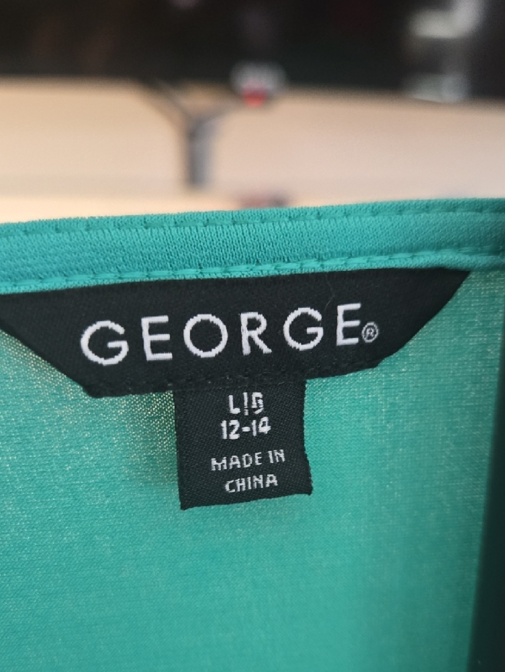 George Turquoise Faux-Wrap Midi Dress with Side Tie - Picture 2 of 5